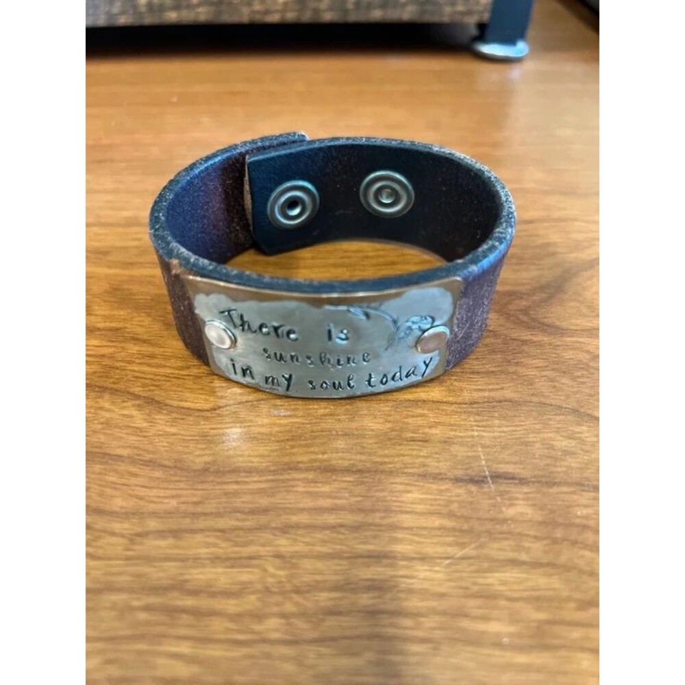 Leather cuff bracelet